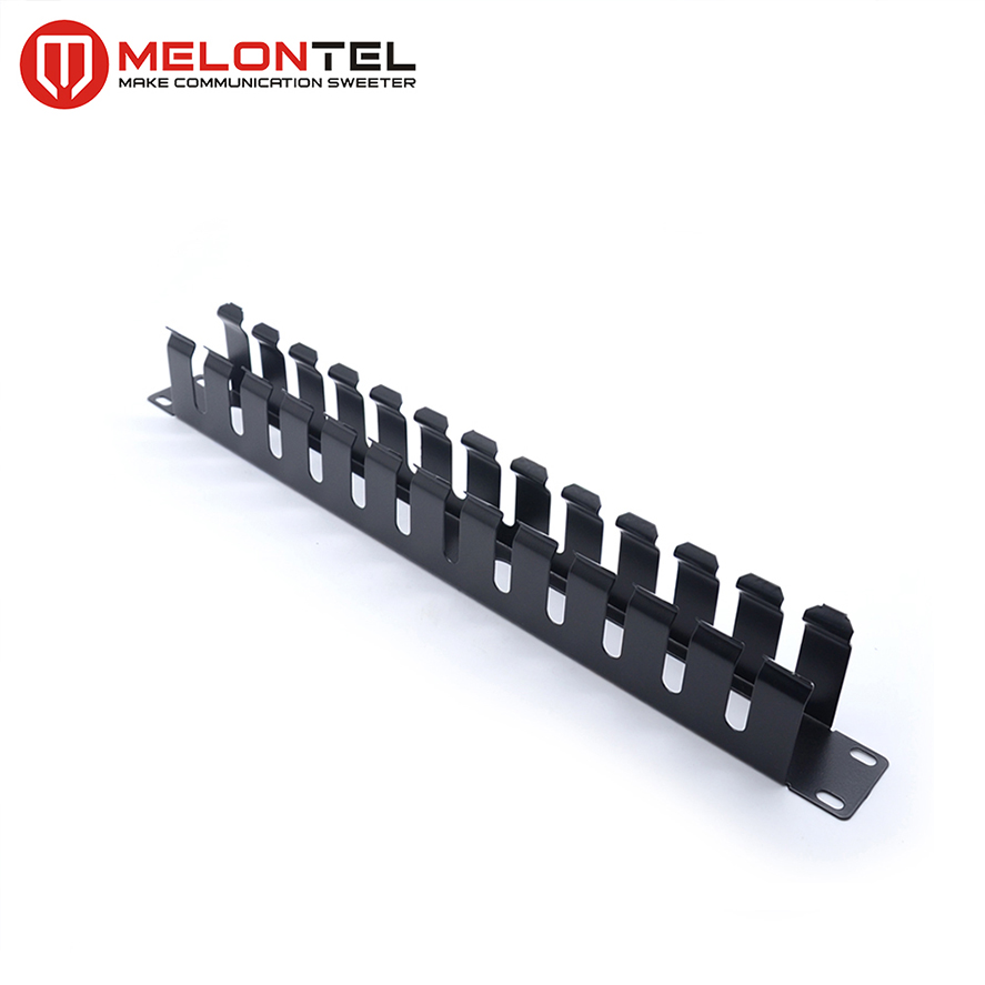 MT-4461 19 Inch 1U Horizontal Network Cable Organizer With Metal Cover