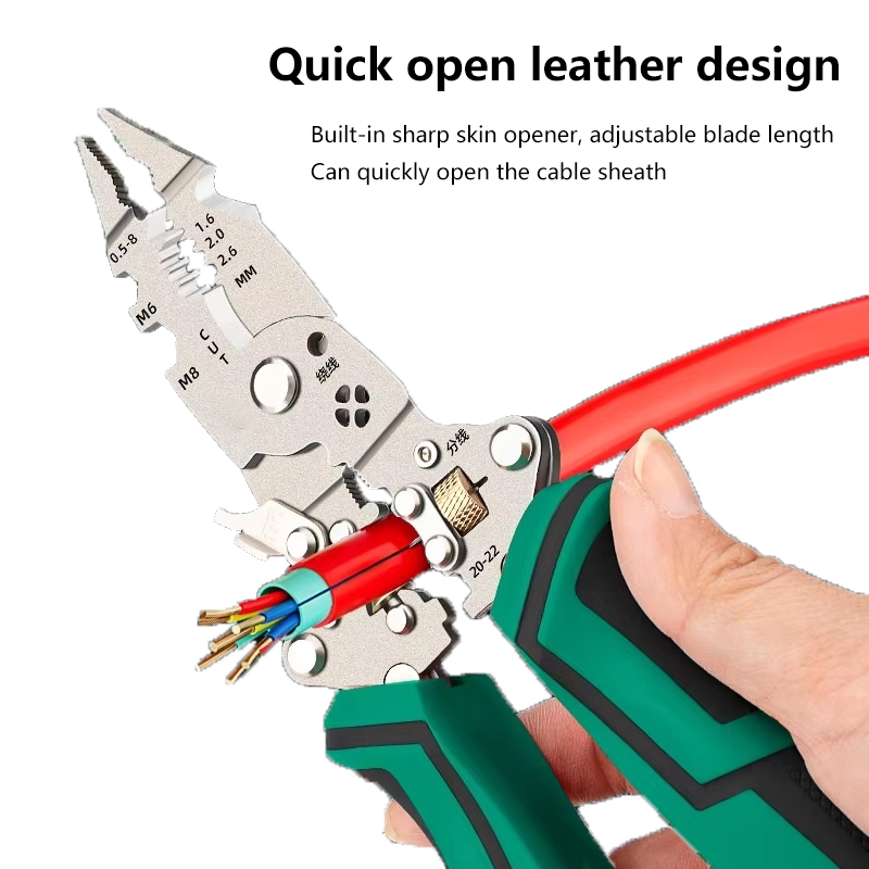 Foldable Multifunctional DIY Electric Pen Fiber Optic Cable Stripper Tool