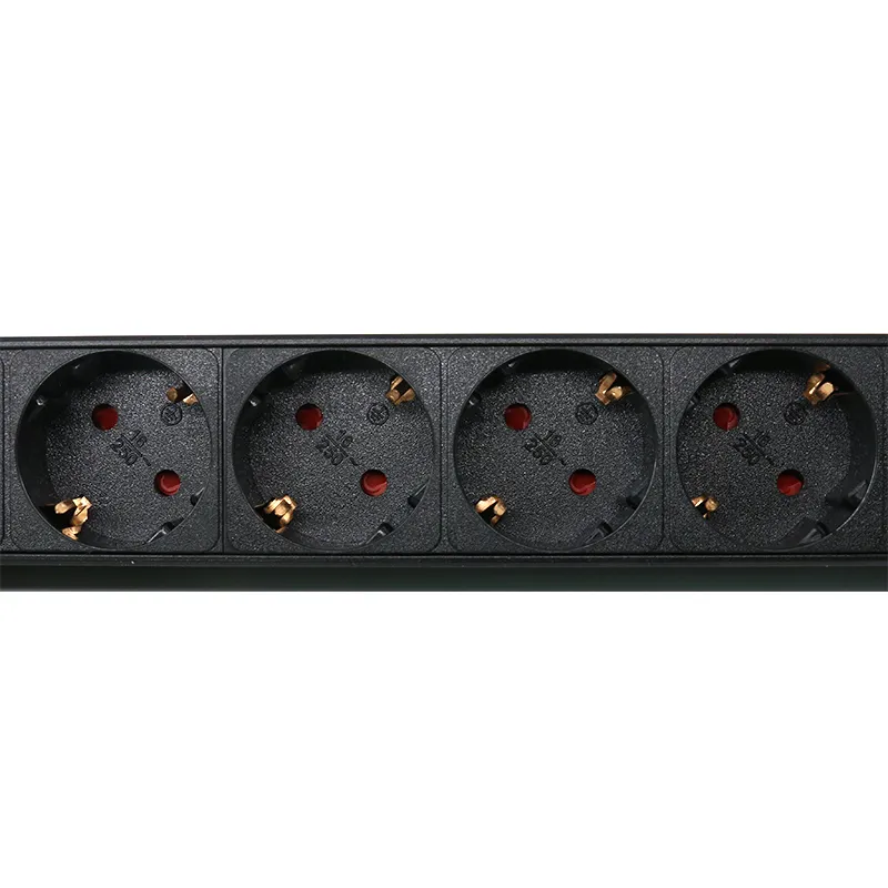 MT-U6100 1U 8 Way EU PDU Aluminum Rack Power