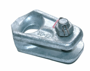 MT-1731 50 KN Clevis Thimble Hot Dip Galvanized Steel Material FTTH Accessories Cable Tension Clamp