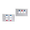 MT-5906 Network 1 To 6 Port Rj45 Wall Face Plate Socket Cat5 Cat6 Face Plate