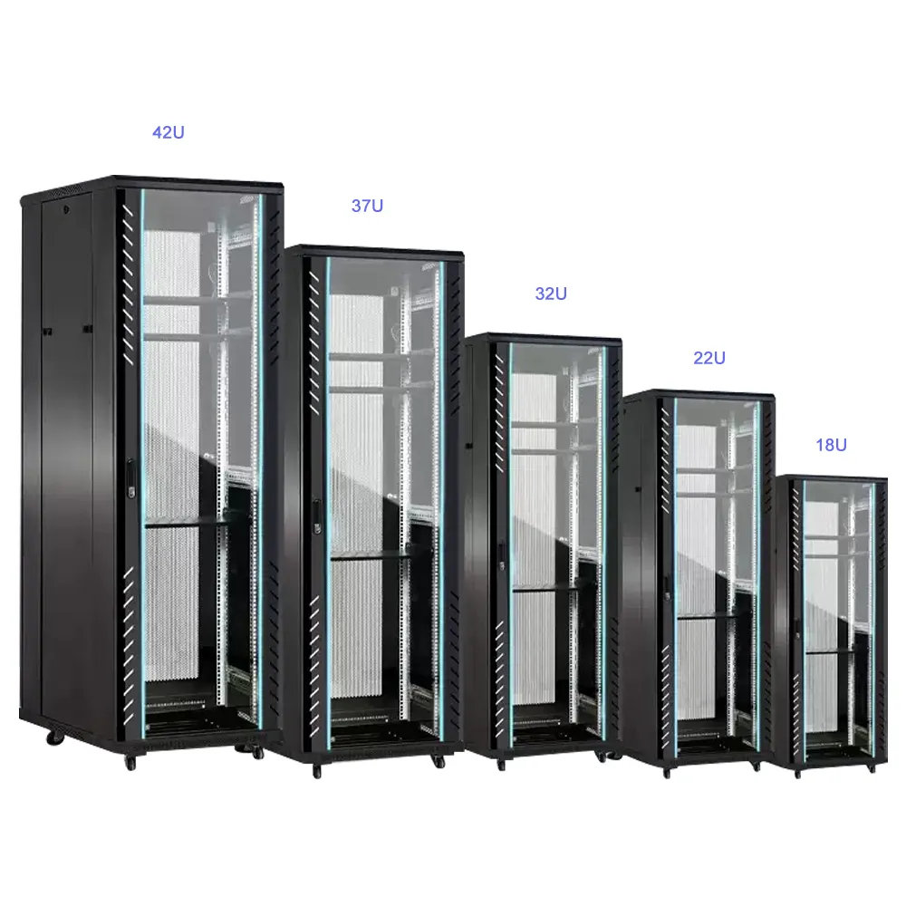 MT-U6021 42U Floor Network Cabinet SPCC Steel Black
