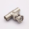 MT-7112 BNC Tee Surveillance Coaxial Adapter BNC To Q9 Connector T-Type Adapter Coaxial Connector