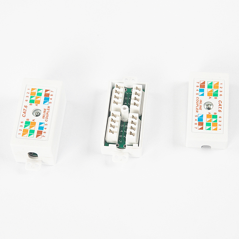 MT-5605 Category 6 Shielded Network Surface Box RJ45 Desktop Box Network Straight Through Connector Connection Box