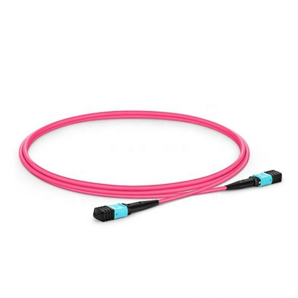 1m MTP-1251 UPC OM4 Fiber Jumper OFNP Type B for DC