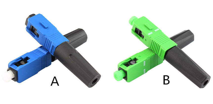 MT-1041-S SC Fast Connector SC/APC UPC Fast Drop Wire Optical Quick Connector for Covered Optical Cable