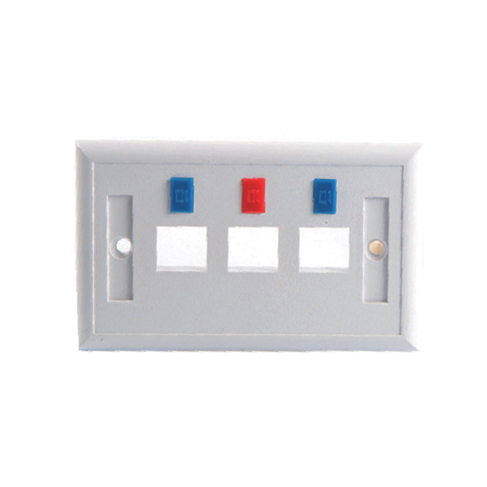MT-5906 Network 1 To 6 Port Rj45 Wall Face Plate Socket Cat5 Cat6 Face Plate