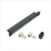 MT-4203 19 Inch 1U 24 Port Blank Empty Network Patch Panel with Cable Manager