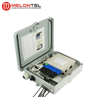 MT-1401 Pole Mount Outdoor Waterproof Plastic 1x8 PLC Splitter Type 8 Core Fiber Optic Junction Box