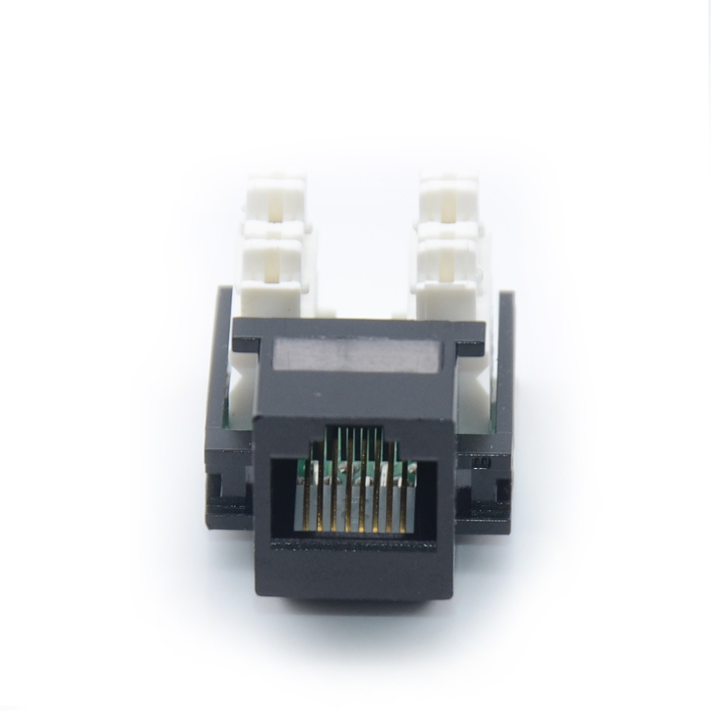 MT-5104 Cat5e Cat6 Keystone Jack Rj45 Connector with 110 IDC 2 Cover