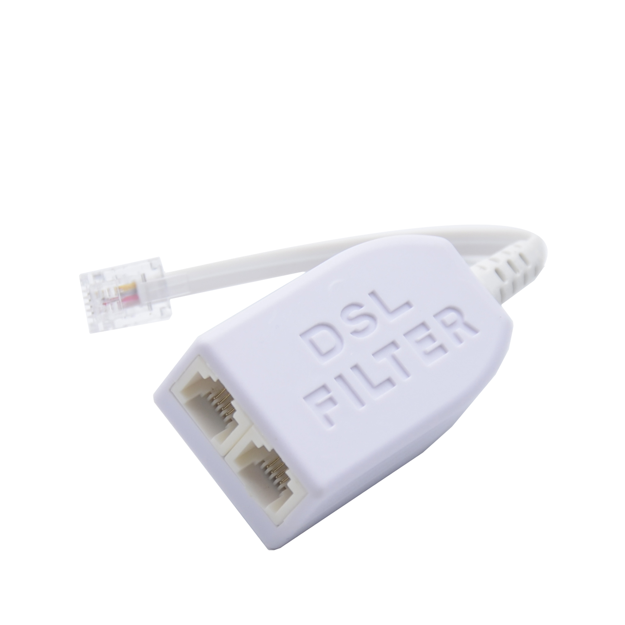 MT-5704 Wholesale 4 Pin Splitter ADSL Modem Double Micro Filter