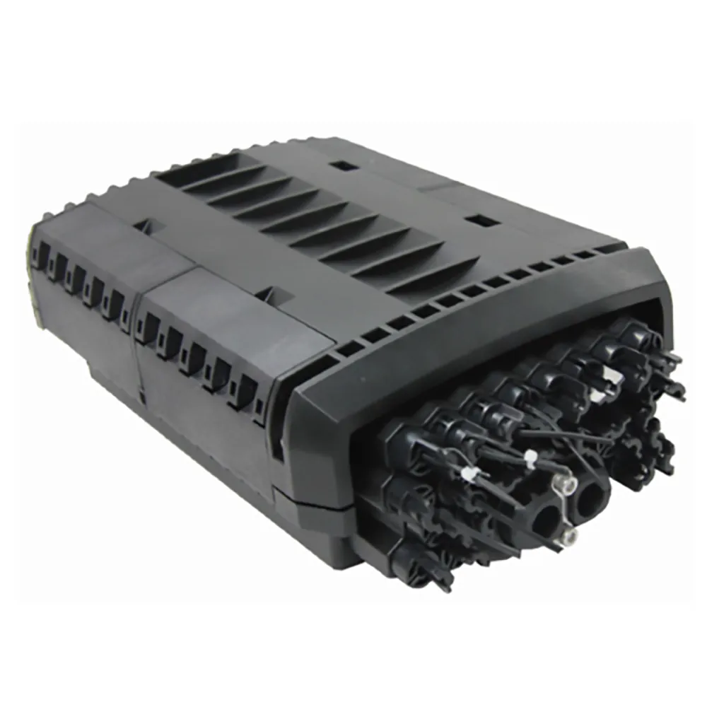 96 Port Outdoor Fiber Termination Box IP68 Waterproof Black PP Enclosure - MT-1523-24