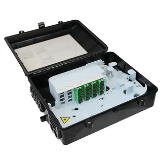 MT-14334 Outdoor Plastic Type 8/16 Splitter 2 in 16 Out Port 24 Core Fiber Optic Distribution Access Terminal Box