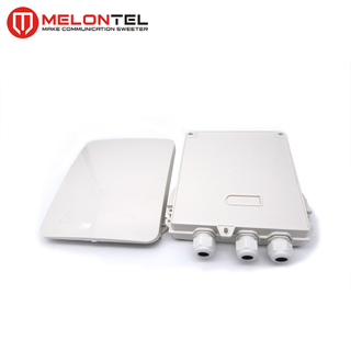MT-1221 1 in 2 Out Port Indoor Fiber Optic Plastic Empty Power Distribution Box for FTTH Cabling