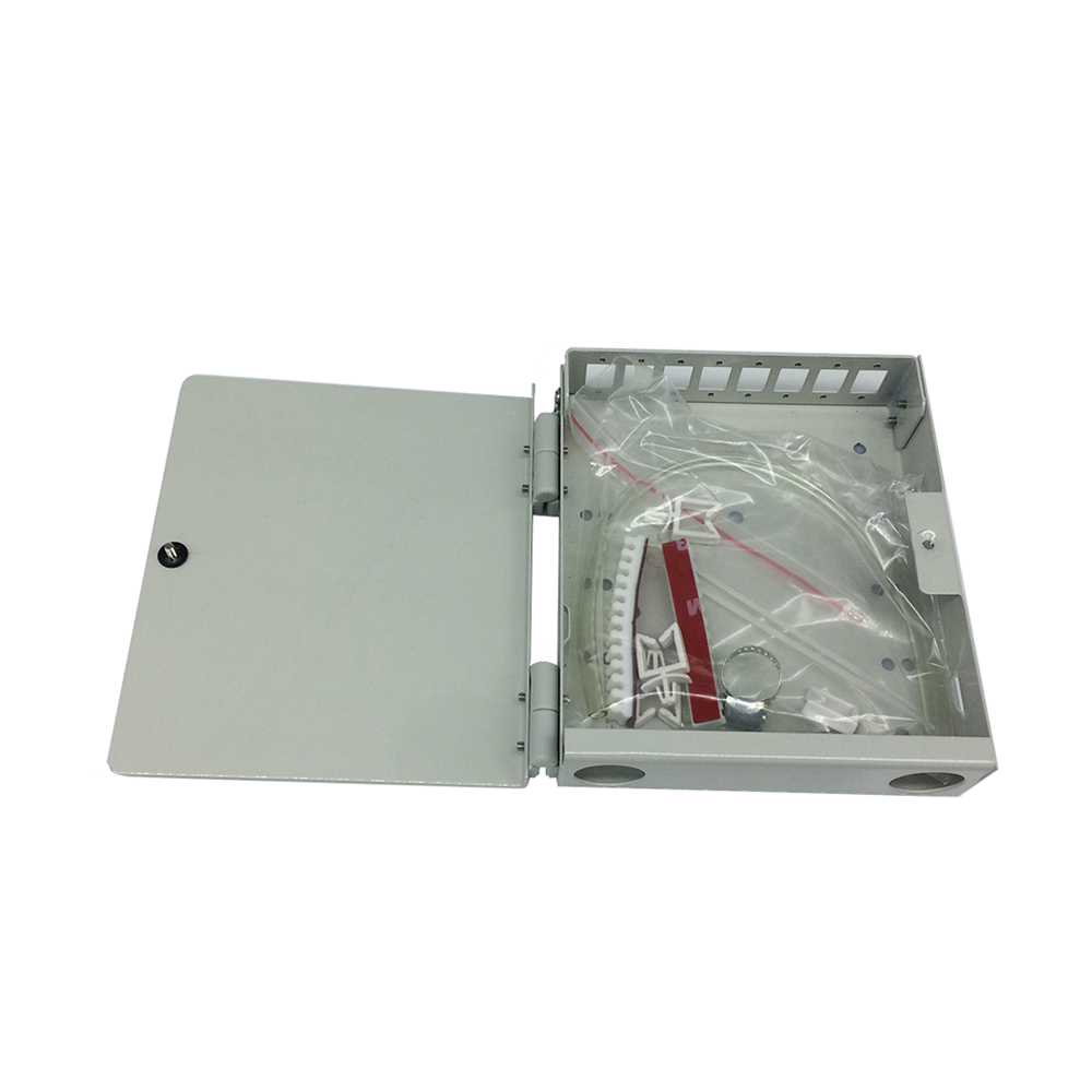 MT-1021 Indoor Metal Wall Mount Type Fully Loaded 4 8 Core Fiber Optical SC/FC/ST/LC Adaptor Terminal Box Distribution Box