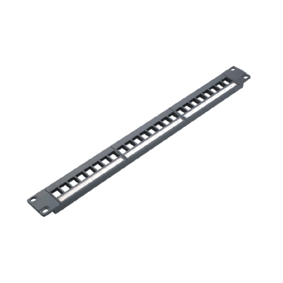 MT-4202 19 Inch Type 1U 24 Port Unloaded Network Patch Panel Blank Patch Panel